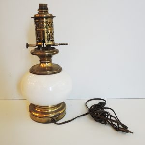 Pied De Lampe À Huile Electrifié Vintage