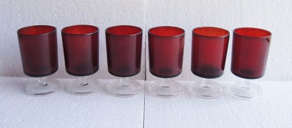 6 Verres À Vin – Eau Vintage Rouges Luminarc