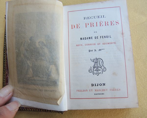 Recueil De Prières Vintage De Madame Fenouil Ed 1879