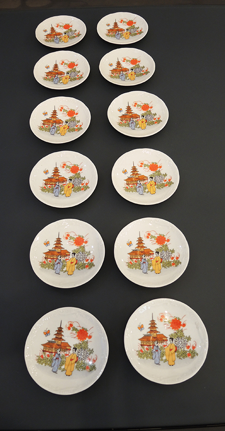 12 Mini Assiettes Vintage ‘Japan Style’ Made in Italy