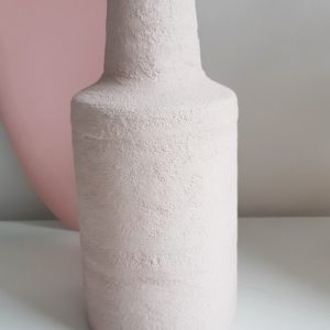 Vase Vintage Effet Terre Cuite Pêche Pastel