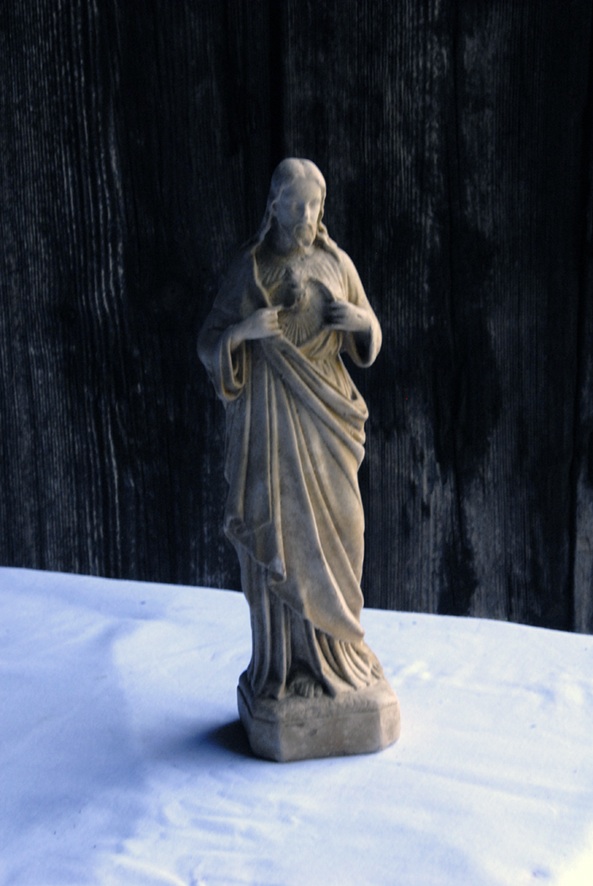 Statuette Vintage de Jésus au Coeur Sacrée