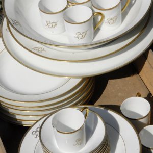 Service Vintage en Porcelaine de Limoges GIRAUD – Peinte Main