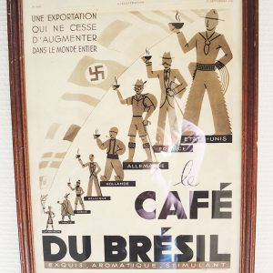 Affiche Vintage Encadrée : Café du Brésil (Illustration No 4881)