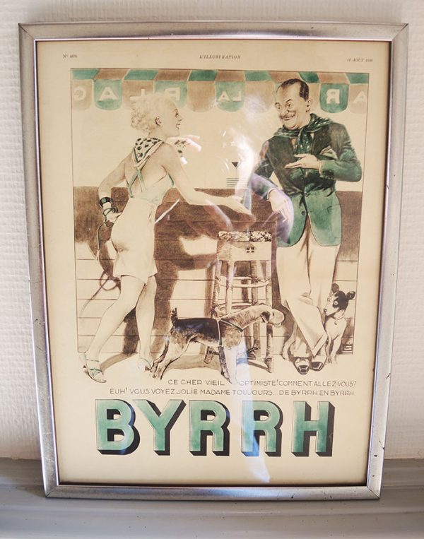 Affiche Vintage Encadrée : Byrrh (Illustration No 4876)