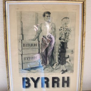 Affiche Vintage Encadrée : Byrrh (Illustration No 4866)