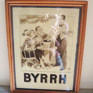 Affiche Vintage Encadrée : Byrrh (Illustration No 4874)