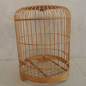 Cage à Oiseau Décoratif en Rotin