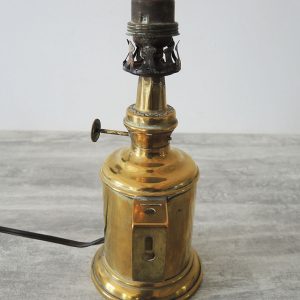 Lampe ‘Pigeon’ Vintage Électrifiée en Laiton