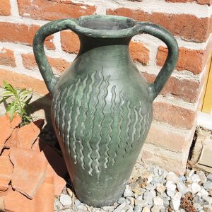 Vase à Anses en Céramique Verte