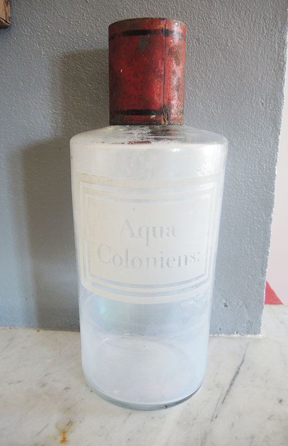 Flacon Apothicaire Aqua Coloniens Vintage