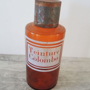 Flacon Apothicaire Teinture Colombo Vintage
