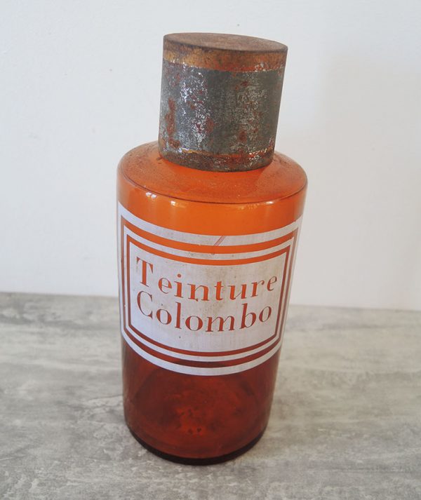Flacon Apothicaire Teinture Colombo Vintage
