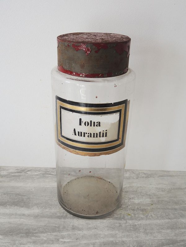 Pot à Pharmacie Folia Aurantii Vintage