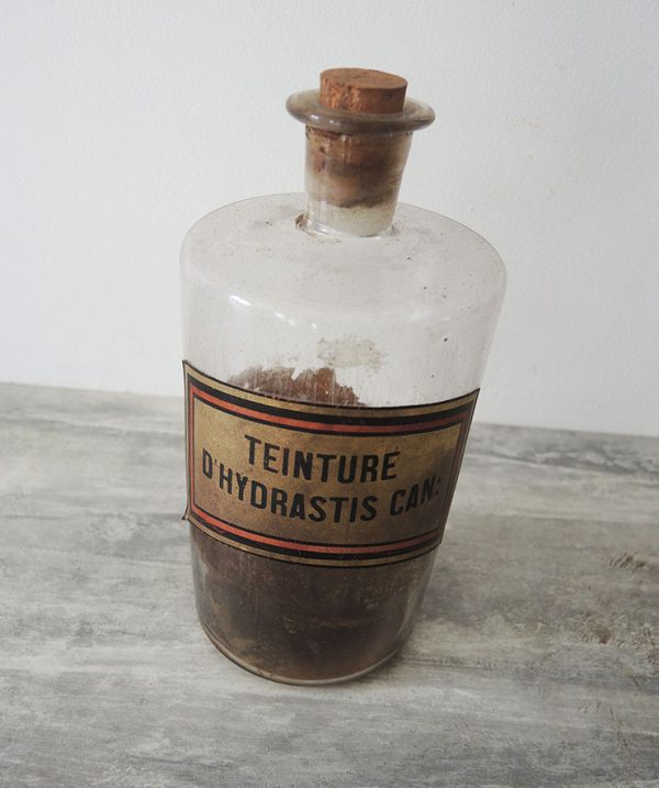 Pot à Pharmacie Teinture Hydrastis Can Vintage
