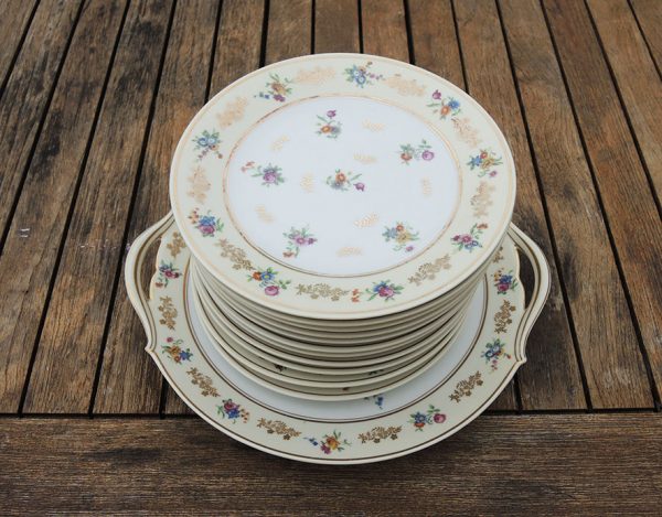 11 Assiettes à Fromage Raynaud & Co Vintage