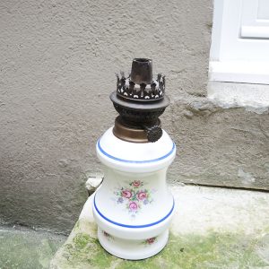 Lampe à Flamme Vintage en Céramique