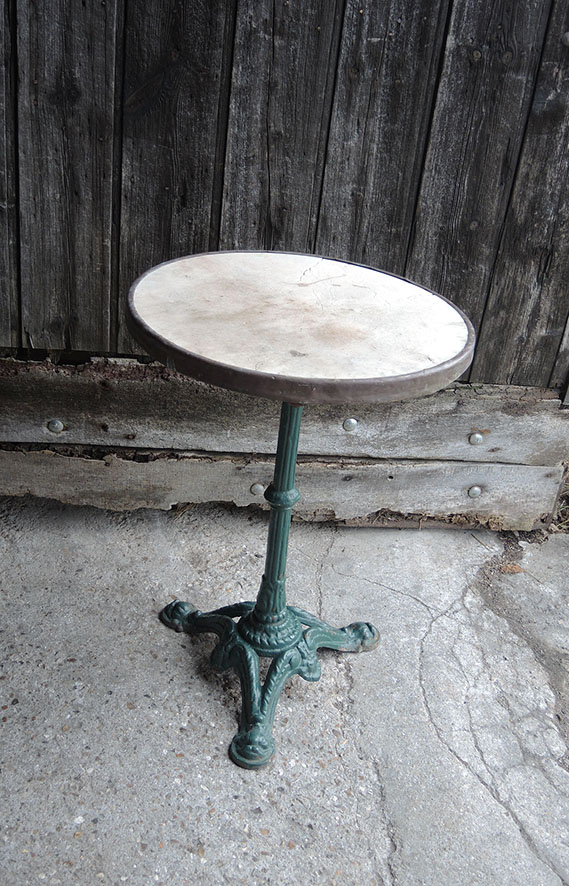 Petite Table Ronde Extérieur 20 Cm - En Métal, Support 90 Kg | Design Monstera, Pieds En X | Pour Terrasse, Jardin, Balcon