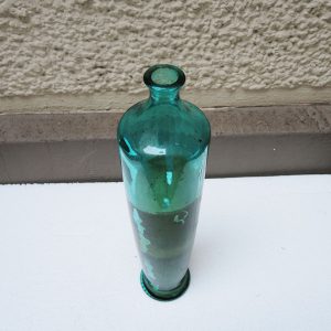 Vase Vintage en Verre Bleu