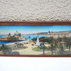 Photo Panoramique Colorisée Vintage : Jardin Albert 1er - Nice