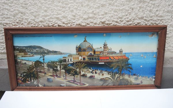 Photo Panoramique Colorisée Vintage : Nice Promenade des Anglais - Nice