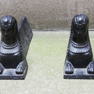 Chenets Sphinx Vintage