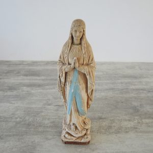 Statuette Notre Dame de Lourdes Vintage H 29,5 cm