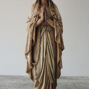 Vierge en Plâtre Signée Pieraccini