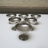 Service à glaces vintage inox 18/10 – 6 coupes + 6 cuillères + plateau – Gu