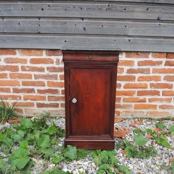 Table de Chevet Louis Philippe en Chêne Foncé