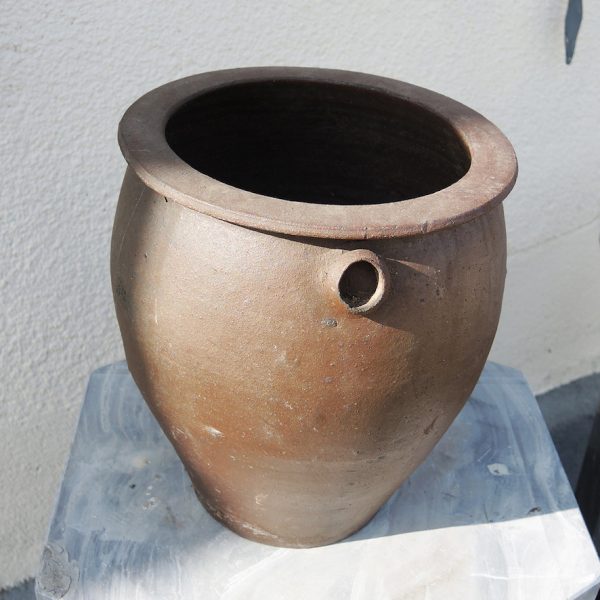 Pot à Graisse en Grès Non Émaillé