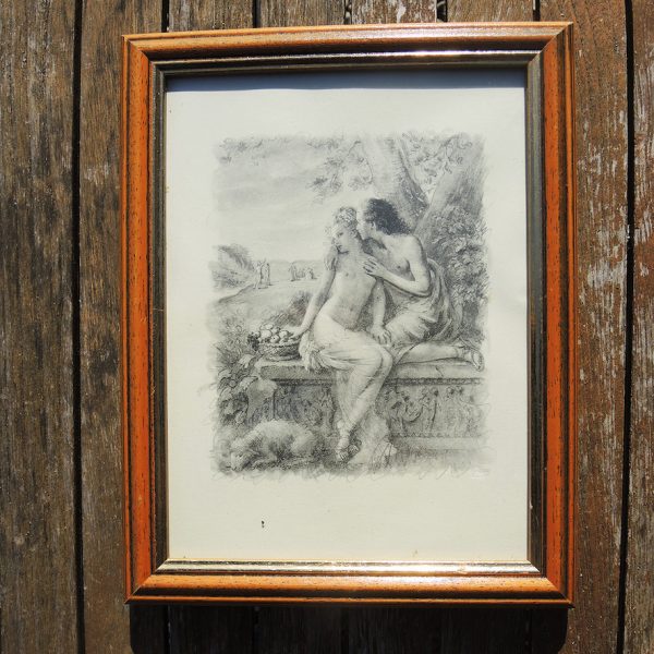 Gravure Erotique - Paul-Emile Becat - Le Baiser