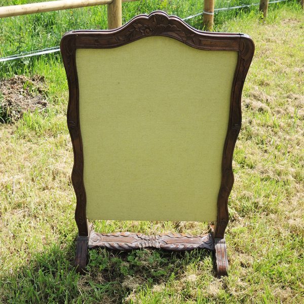 Ecran de Cheminée en Bois Sculpté