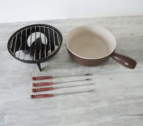 Service à Fondue Savoyarde Marron LE CREUSET