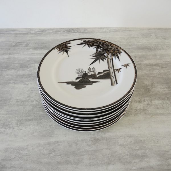 Assiettes Plates Japonaises - Hayasi Kutani