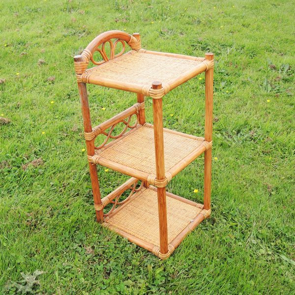 Table de Chevet / Etagère en Rotin