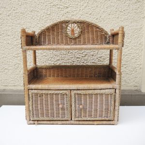 Ancienne Armoire aux Épices en Osier