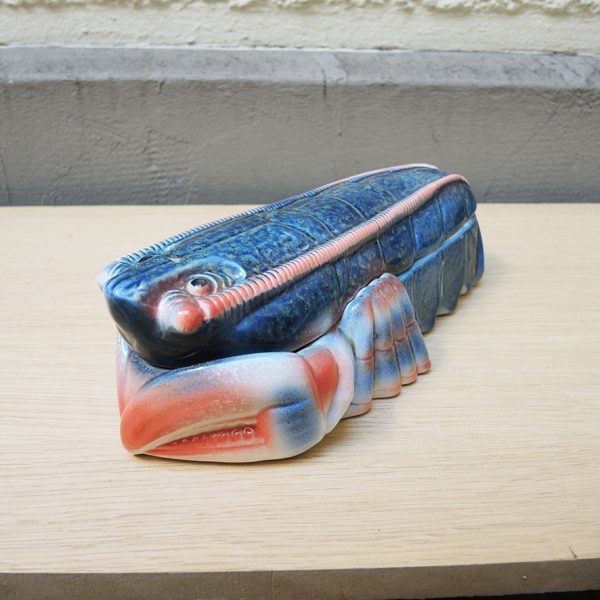 Ancienne Terrine Zoomorphe Homard en Céramique