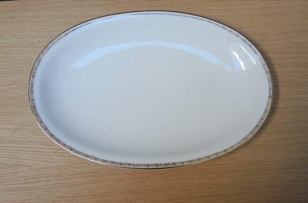 Ancien Grand Plat Oval - Rheinpfalz Hartporzellan Germany