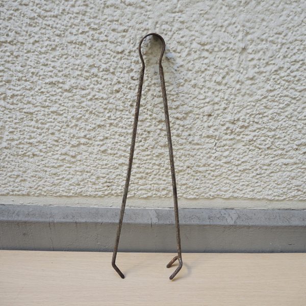 Ancienne Pince de Cheminée en Fer LO 57 cm