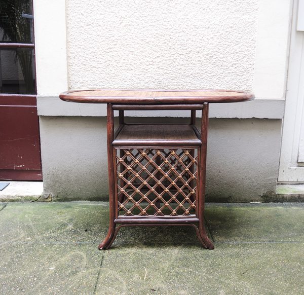 Ancien Bar-Console en Rotin