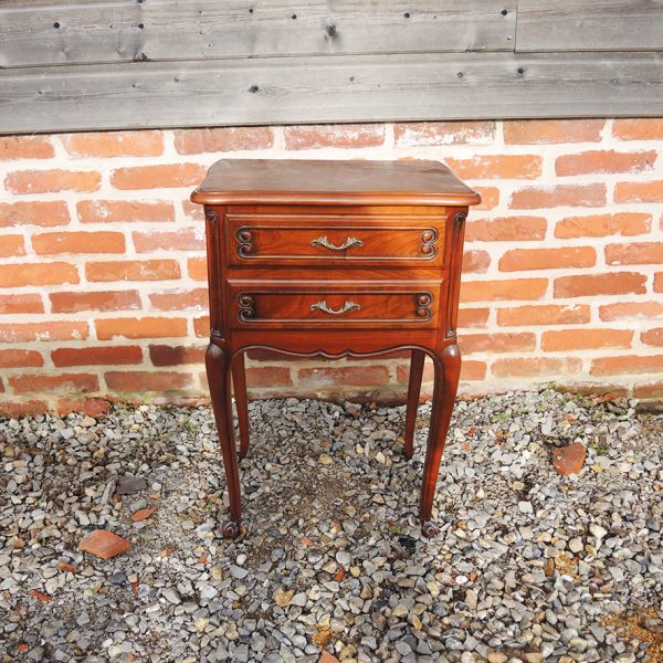 Ancienne Table de Chevet en Bois de Style Louis XVI