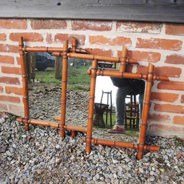 Anciens Miroirs en Faux Bambou
