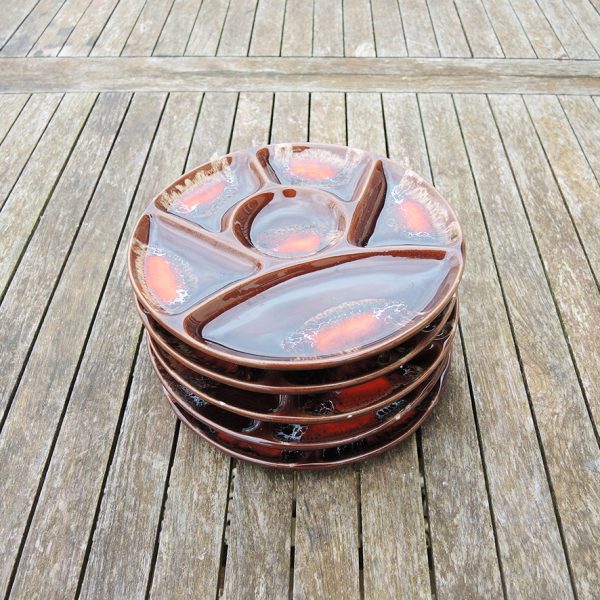 Assiettes à Fondues en Céramique de Vallauris