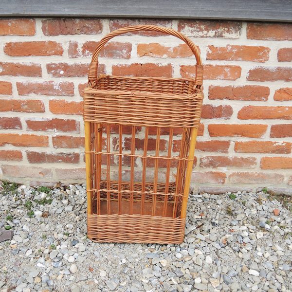 Ancien Porte-Bouteilles en Osier