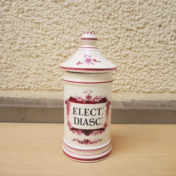 Ancien Pot Apothicaire en Faïence ELECT DIASC