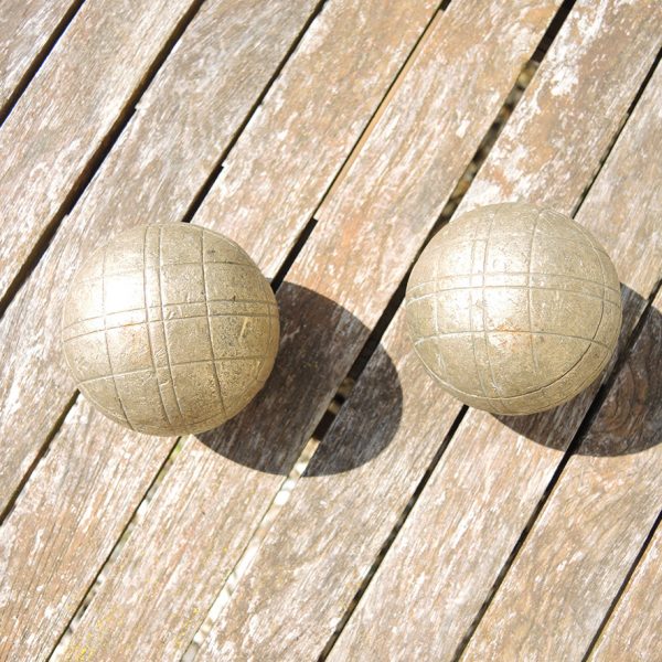 2 Anciennes Boules Lyonnaises en Laiton