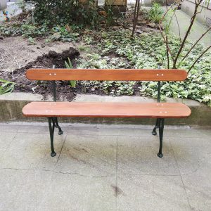 Ancien Banc de Jardin en Fonte et Bois