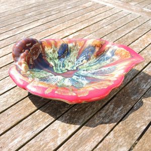 Ancien Plat Coquillage en Céramique de Vallauris