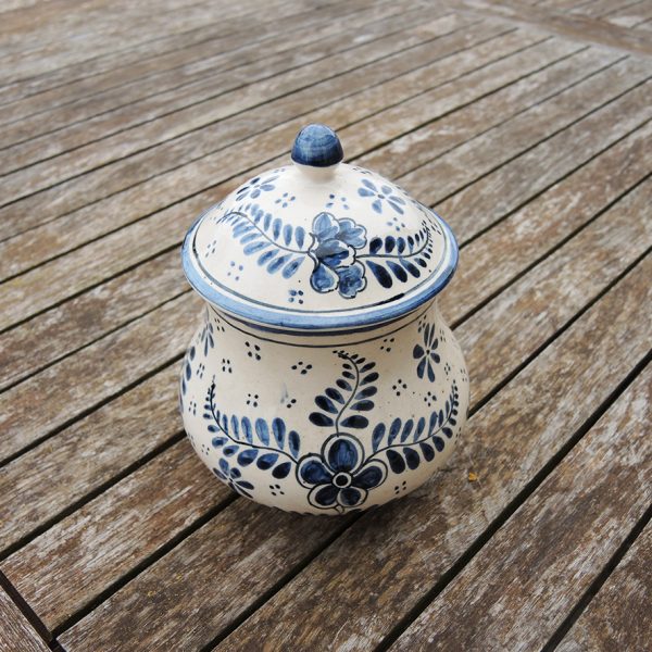 Ancien Pot à Tabac en Céramique